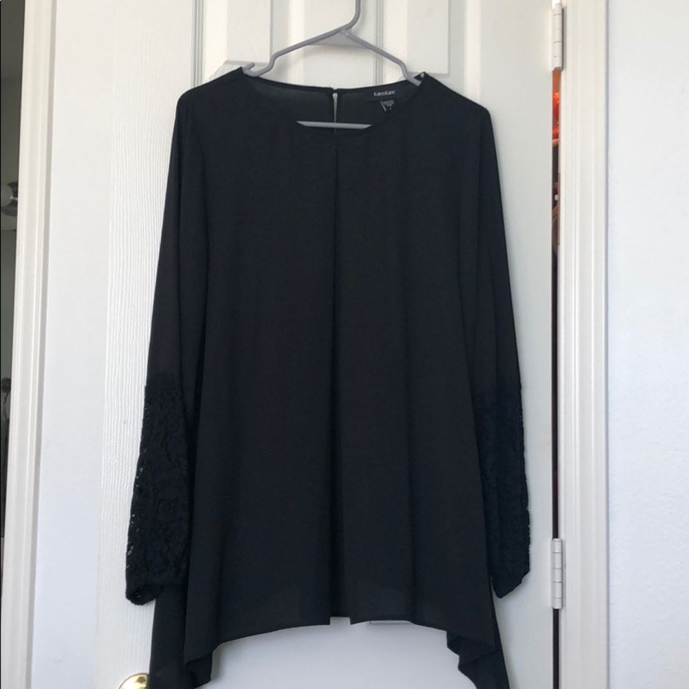 black lace top